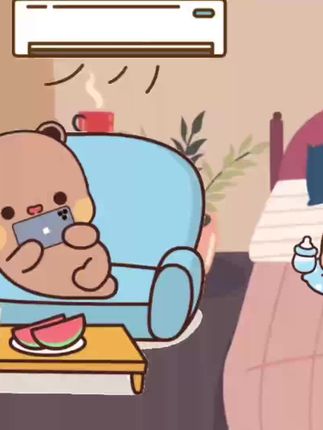 一二回娘家了 布布和嘟嘟享受生活 #也太可爱了吧 #布布一二 #内容太过真实 #一二布布表情包 #情侣日常