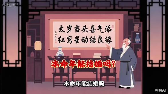 本命年能结婚吗?看完视频就知道答案了#结婚 #传统文化 #本命年