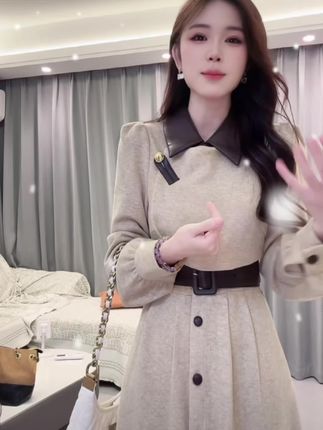 高级感穿搭御姐风轻熟穿搭拽姐穿搭长袖连衣裙 #温柔风穿搭 #高级感穿搭 #长袖连衣裙 #秋季连衣裙 #穿搭才是改变气质的关键
