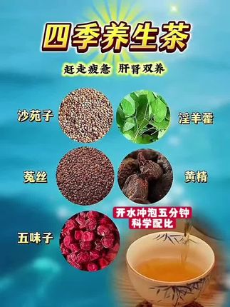 老一辈留下的方子,这个你喝了吗?#喝出来的健康 #养生茶 #男人五宝茶 #健康养生