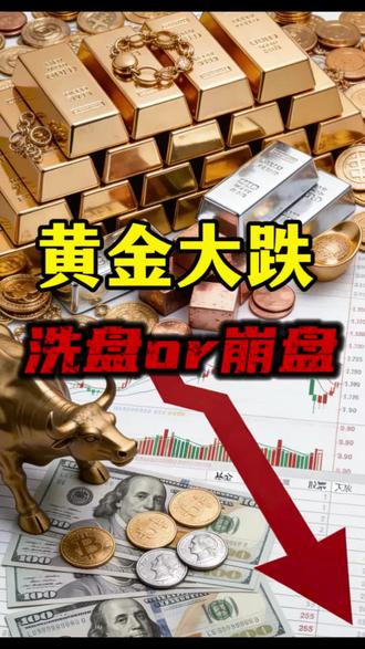 黄金跳水大跌是洗盘还是崩盘? #黄金#L总