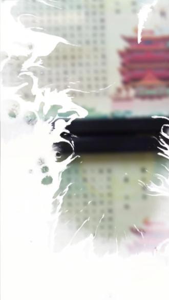 秋天的两幅《滕王阁序》已装裱成框