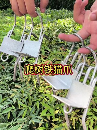 爬树工具一定要选对,这款加厚铁猫爪来帮助你#猫爪爬树神器 #爬树猫爪 #爬树 #好物推荐🔥