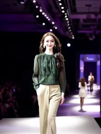 气质印花双绉桑蚕丝衬衫女长袖春秋新款时尚上衣#衬衫 #穿搭