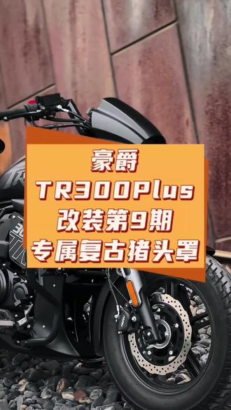 科技以换壳为本,咱换个脸就当换车了,tr300plus猪头罩 安装教程和细节#摩托车 #tr300plus #闲人于 #豪爵tr300plus