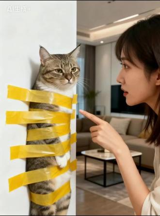 咋ai 还给皮减肥了#猫咪猫咪 #狸花猫#抖音玩法合伙人计划