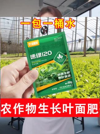 农圈圆速绿120 肥料植物叶面肥快速生根黄叶变绿粗壮植株水溶肥#植物叶面肥 #水溶肥#三农小知识 #速生根