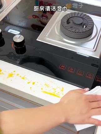 【威猛企鹅巨无霸厨房清洁油污湿巾加大加厚油,污克星】太好用了#厨房清洁湿巾