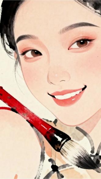 《山海经》残页修复!傲娇笔仙教我非遗修复技巧~#新国风漫剧 #非遗修复 #山海经动画 #AI动画教程