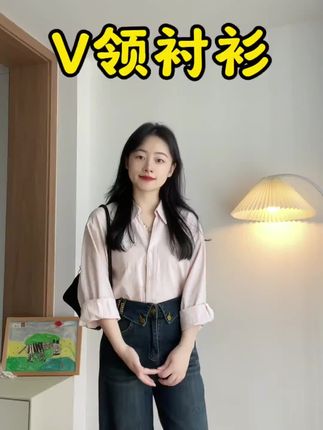 Cute Club 2025秋季新款甜美蕾丝拼接长袖衬衫女宽松休闲百搭外套#秋季 #长袖衬衫 #宽松 #百搭 #外套