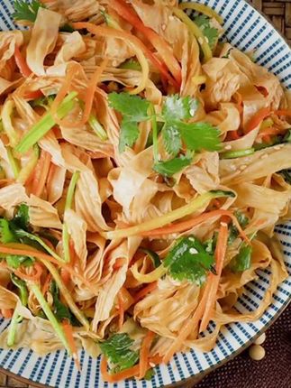 山东大豆素肉豆腐皮丝无颗粒盐干豆皮丝皮凉拌炒菜火锅豆制品清凉 #豆制品 #豆腐皮 #干豆皮 #豆皮炒肉 #凉拌豆皮