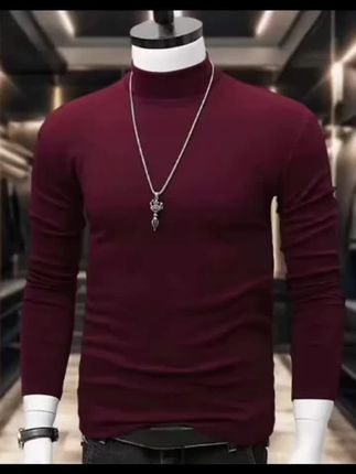 德绒打底衫秋冬半高领冬季卫衣内搭纯色保暖双面绒长袖t恤#男士穿搭 #上衣穿搭 #男生穿搭 #男装新款 #时尚男装