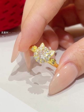1号转转招招猫戒指 轻奢开口戒 猫头可旋转 时尚百搭个性不撞款#戒指 #戒指💍 #戒指控 #戒指推荐#好物推荐