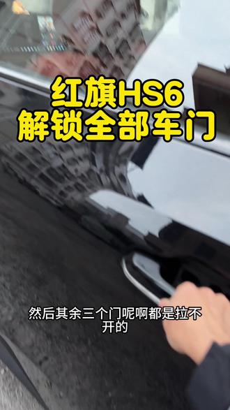 红旗HS6解锁全部车门功能设置,点个关注持续分享用车知识#红旗HS6解锁 #红旗HS6锁车 #红旗HS6车门解锁