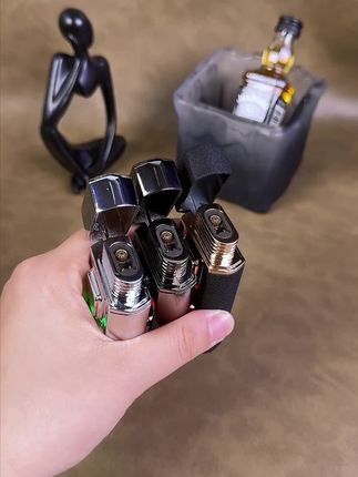 老铁带派!石英表盘声控智能打火机,4种点火方式,双火焰自由切换