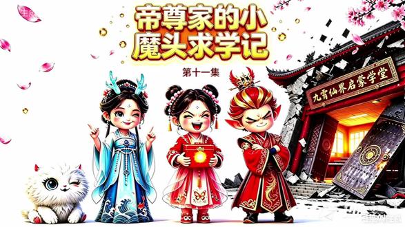 #ai原创视频 #创作者中心 #创作灵感
第十一集剧情简介
瞬移课在云海演武台开课,九天玄女教孩子们从起点瞬移到标靶石柱旁。敖小玉和凤九歌率先成功,其他孩子翻车不断:木系孩子挂上树冠,雷系孩子电炸头发,风系孩子带起狂风,土系孩子陷进台面。糖糖更是连环瞬移——先是挂上古松,又掉进瀑布水潭,接着瞬进炼丹房偷吃仙丹,灵力暴走把一炉培元丹全变成了棉花糖仙丹。太上老君推门进来差点崩溃,尝了一颗发现药效强了十倍,转怒为喜命名为棉花糖仙丹。糖糖又瞬移到蟠桃园,被看门神兽追着跑,最后用一颗棉花糖仙丹和一个包子成功脱身。
最终测试瞬移接力,全班全部成功,糖糖用揉面心法完美瞬移到八角观景亭。可她一高兴灵力波动,金色涟漪扩散把全班瞬移到了各处——敖小玉挂在流光仙谷的树上,凤九歌落在蟠桃园被神兽追,其他孩子掉进瀑布水潭。九天玄女把大家一一召回,所有人追着糖糖满场跑,齐声喊“你给我站住”。糖糖跑在最前面上气不接下气地喊“我不是故意的”。九天玄女站在夕阳下看着这群狼狈又笑成一团的孩子们,嘴角微扬,眼神无奈又宠溺。#国漫脑洞