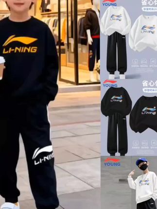 童装男女童运动套装秋季卫衣休闲卫裤学生校园百搭潮流两件套#厂家直发 #爆款热卖中