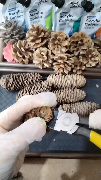 #『绿梅』视频教#程,30*30油画布,冬季末盛开的绿梅。#松果 #热点话题