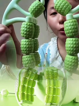 腿部按摩器环形夹腿滚轮瘦大腿小腿肌肉放松瘦腿神器多功能按摩器 #滚轮 #按摩器 #瘦腿神器