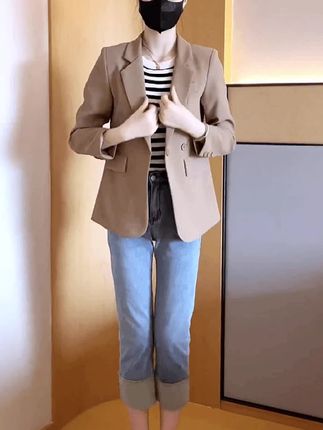 西装外套女长袖秋季新款休闲设计感高级感气质小西服#谁穿谁好看系列