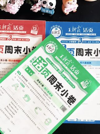 少做题,做好题,成绩提升就选王朝霞周末小卷! #王朝霞活页 #王朝霞试卷 #王朝霞 #学霸秘籍 #好书推荐 D X