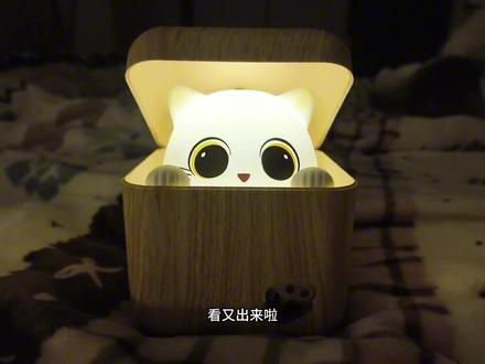 胆小的小猫灯#萌物 #小夜灯 #小猫 #胆小猫 #礼物