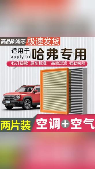 #肖师傅【哈弗专用】大狗H6猛龙PHEV枭龙H9空气空调滤芯H5空滤格二代#汽车用品 #空调滤芯 #
