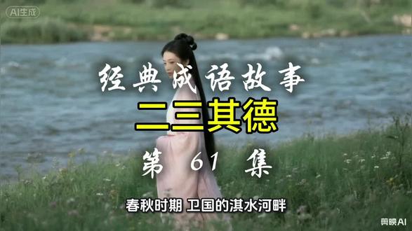 中华成语典故《二三其德》#欢迎大家一起学成语#