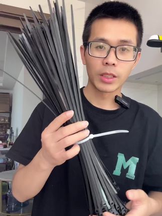 收纳数据线,捆扎带扣粮食袋子,固定树枝藤蔓管材都很好用#尼龙扎带 #厂家生产 #超便宜超划算 #无限回购的宝藏单品