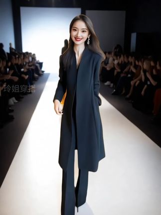一件风衣外套,既能抵挡寒冷,又能展现个性!#时装搭配 #引领时尚潮流 #轻奢女装 #高端大气 #与众不同