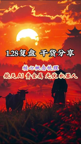 1.28核心概念梳理#复盘 #利欧股份 #蓝色光标 #有色金属 #AI