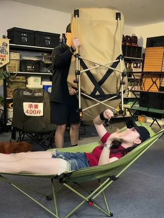 #户外折叠椅子 #户外长椅