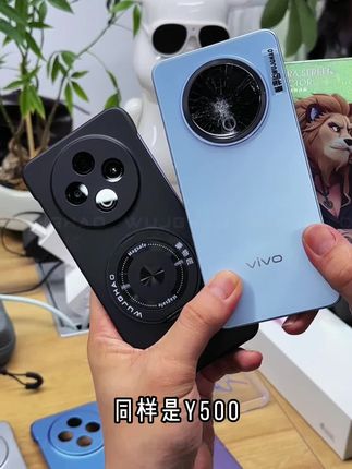 360度#支架手机壳 旋转便捷上机#vivoY500 无边框超薄设计,镜头精孔加高保护爱机摄像头