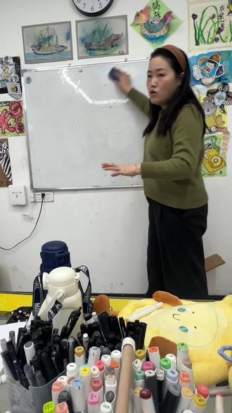 【学漫画的九九八十一问】——头部重色怎么画!要是大家需要就更新侧面画法#真实生活分享官 #自学画画 #美术老师日常 #动漫人物教程
