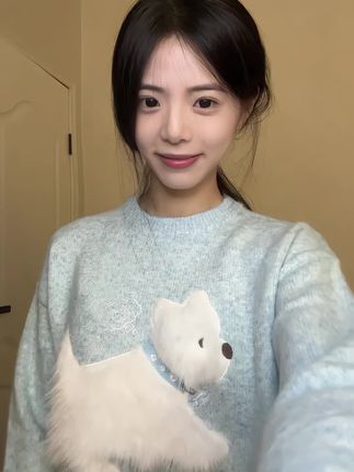 你别偷偷的望着我#f426西高地毛衣#你别偷偷的望着我 #手势舞