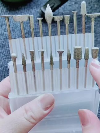 金刚石磨针金刚砂玉雕工具套装原石打磨去皮翡翠开窗玉石雕刻磨头#打磨头#磨针#好物推荐🔥