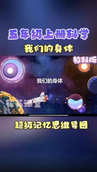 五年级上册科学部编版《我们的身体》,趣味动画视频+同步学校教材+覆盖重难点+思维导图记忆。#四年级上册科学 #动画 #知识分享