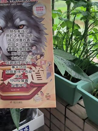 窗台绿意盎然,书香伴晨光。📚《狼之道》教会孩子勇敢与坚持,成长的路上有它更精彩。#好书分享 #课外阅读