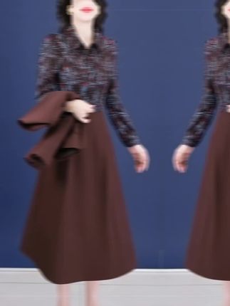 【尚缇歌】长袖连衣裙女2025新款高端小个子减龄广州爆款超火两件套#时尚气质穿搭 #高端大气 #显年龄显气质#谁穿谁漂亮