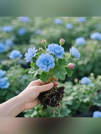 长寿花金狐狸苗盆栽好养冰蓝色四季开花室内大花重瓣阳台植物花卉#长寿花