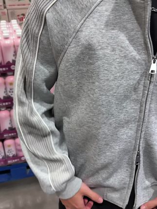 #强烈推荐 #新款 #撞色卫衣 #立领卫衣 #卫衣外套
