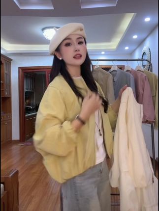 "乘风"2025新款欧若风夹克宽松上衣春季短款外套190 9#气质优雅美女 #百搭时尚面料柔软舒适洋气减龄#美出高级感
