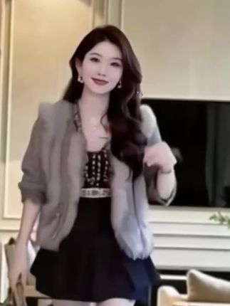 时尚毛衣百搭针织简约长袖开衫上衣 洋气减龄 遮肉显瘦 又美又飒 高端大气上档次 高级感穿搭