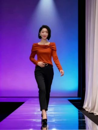 【韩紫朵 】2025早秋款网红款炸街洋气方领长袖上衣86803#穿出自信穿出美丽 #优雅气质 #完美搭配