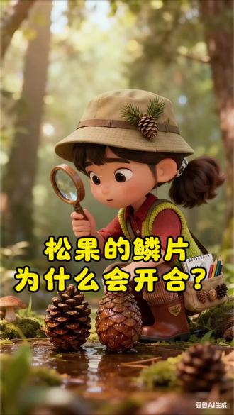 #儿童启蒙早教益智动画#儿童科普动画 #儿童动画
松果的鳞片为什么会开合?