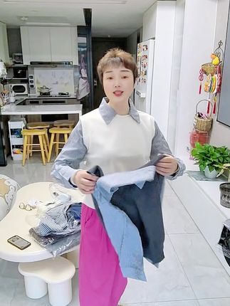 高级感气质慵懒洋气拼接衬衫假两件韩版复古休闲显瘦秋冬上衣打底#休闲百搭 #面料柔软亲肤