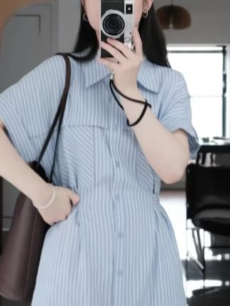 孕妇夏装连衣裙孕妈高级感穿搭时尚宽松减龄短袖夏季长裙#裙装穿搭 #初春穿搭 #出游穿搭 #夏天穿搭 #复古穿搭