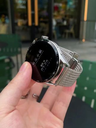 适用华为智能手表表带watch5/4pro金属麦穗米兰尼斯gt3折叠磁吸扣#热门 #watch5 #智能手表表带推荐