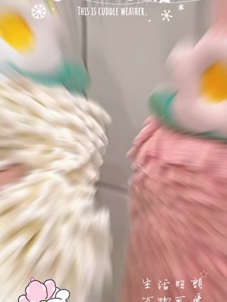 #创作灵感厨房卫生间擦手巾挂式雪尼尔吸水速干卡通可爱毛巾家用清洁巾加大#卫生间擦手巾