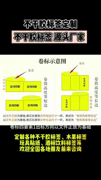 卷标的四要素#不干胶标签印刷 #水果标签 #日化标签#玩具贴纸 #承接代加工